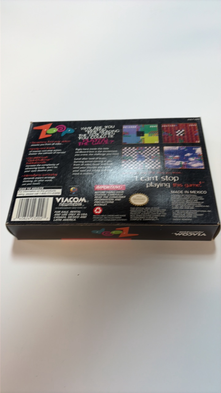 zoop for the super nintendo complete inbox