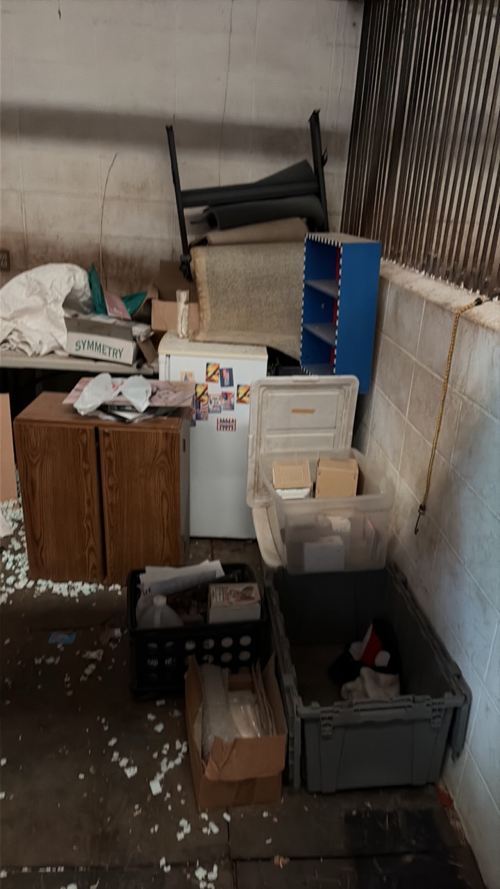 Contents of horse stall