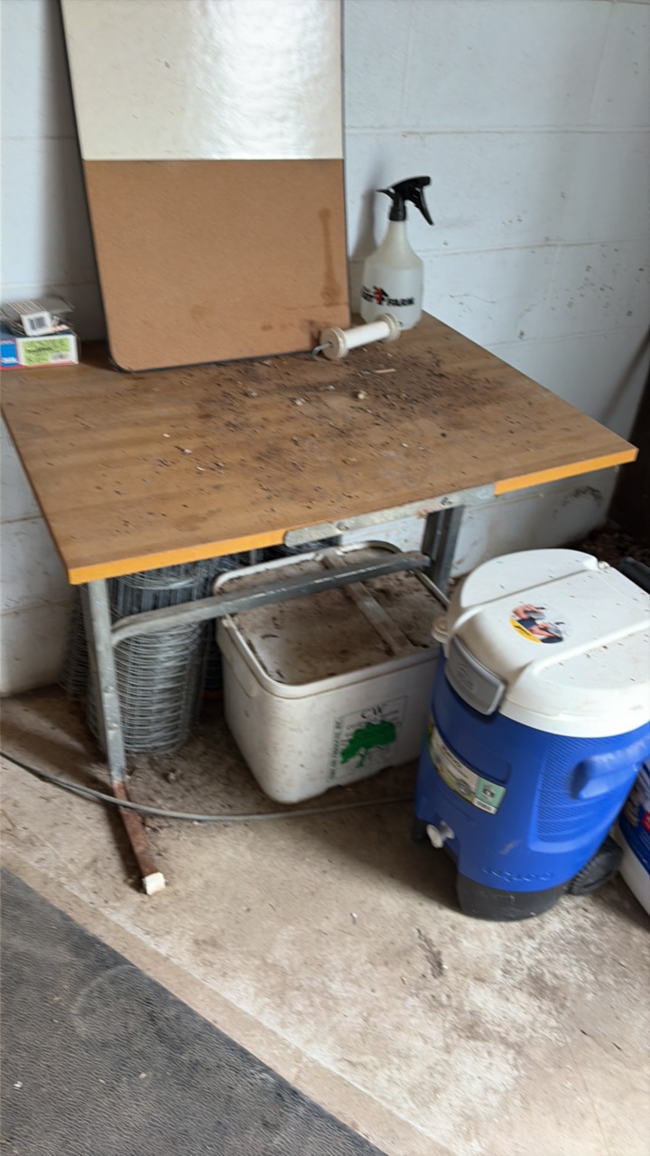 Small garage table.
