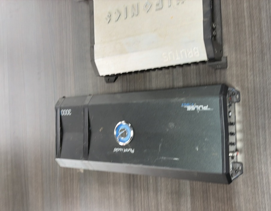 Two amplifiers and a head unit
