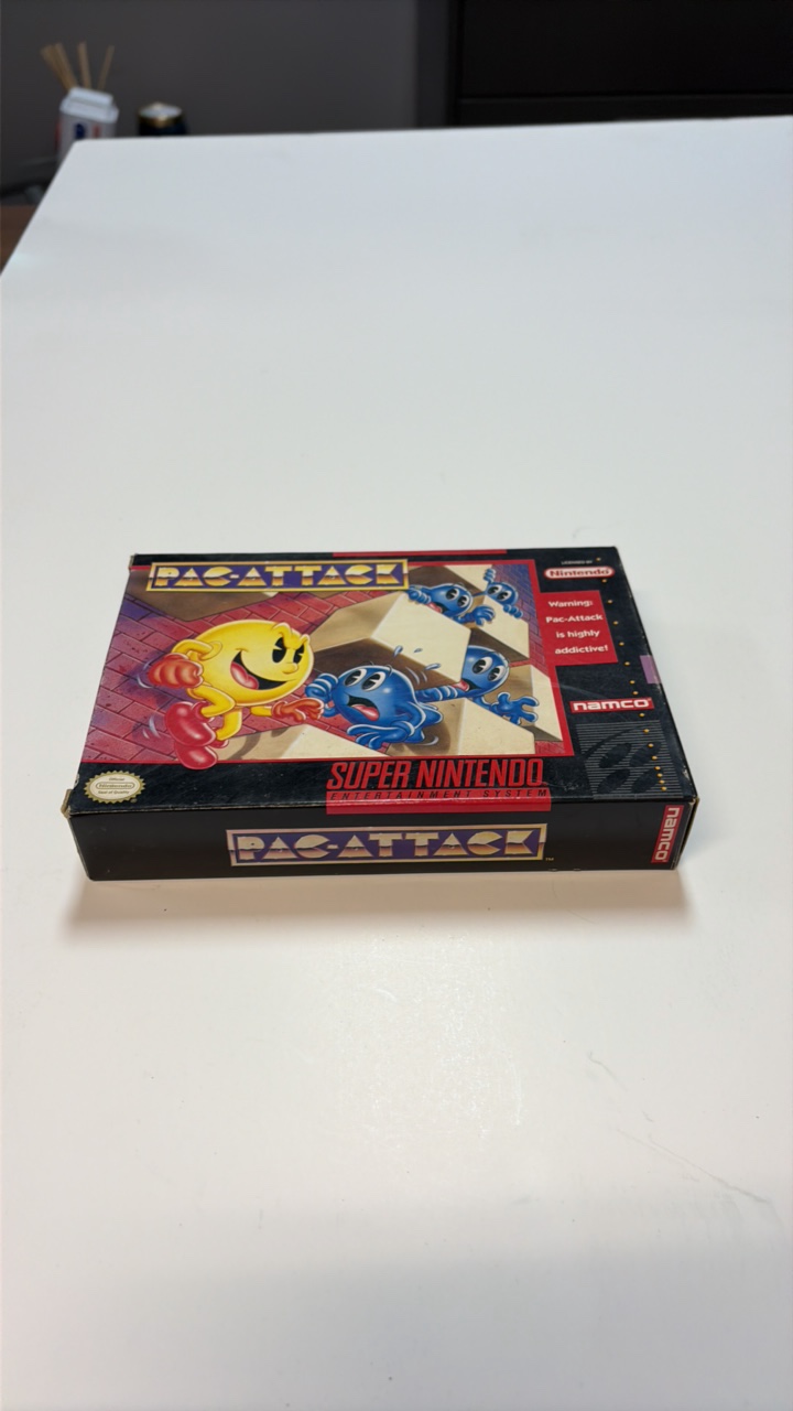 pack attack for the super nintendo complete inbox