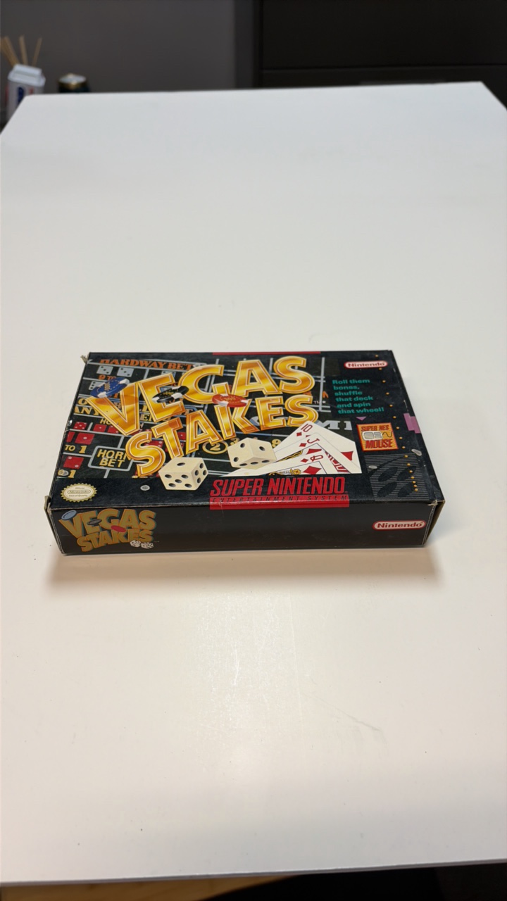 vegas stakes for the super nintendo complete in box