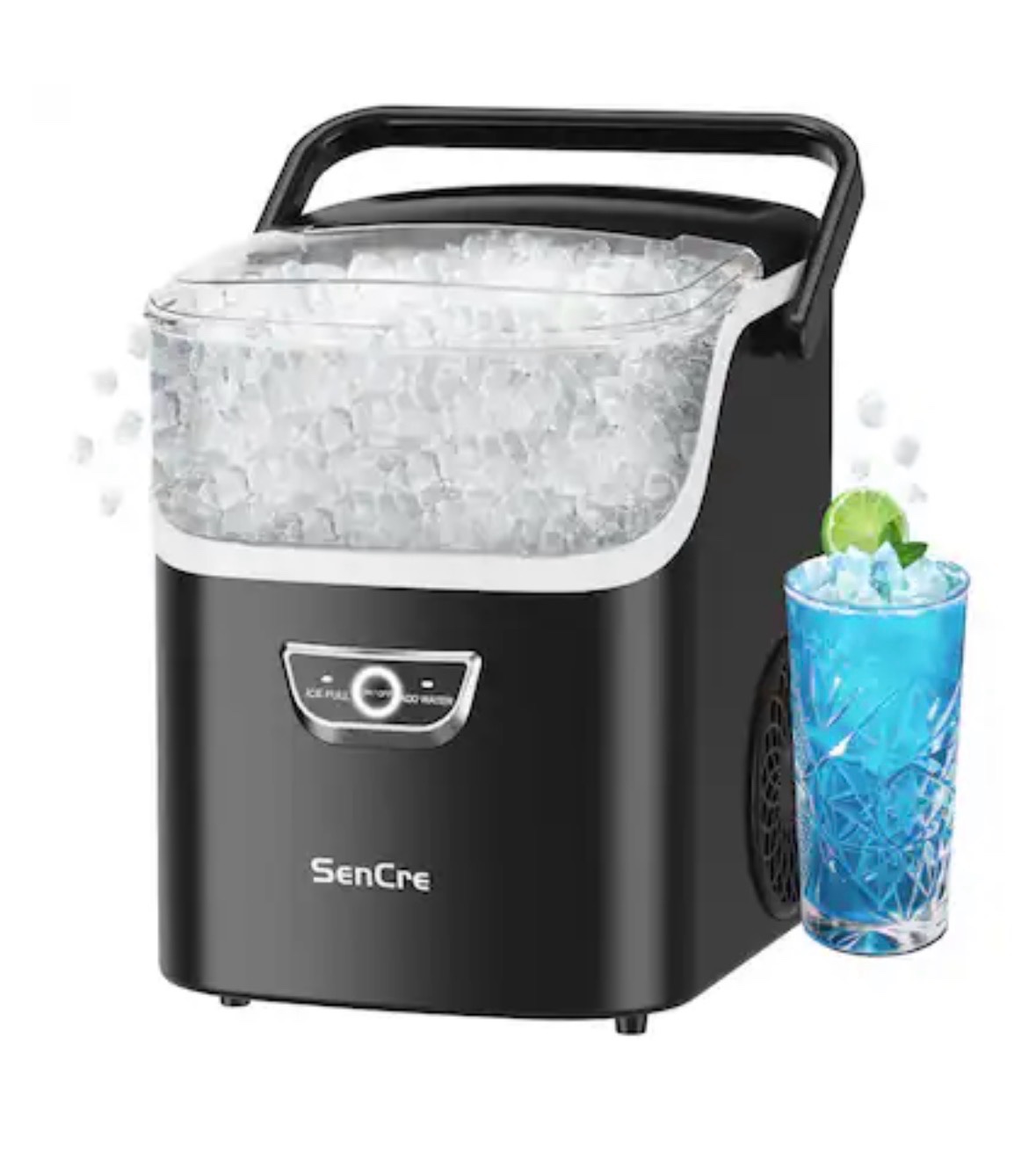 SenCre Nugget Maker HZ-N002 Tabletop Ice Maker, Makes up to 40 Pounds Per Day