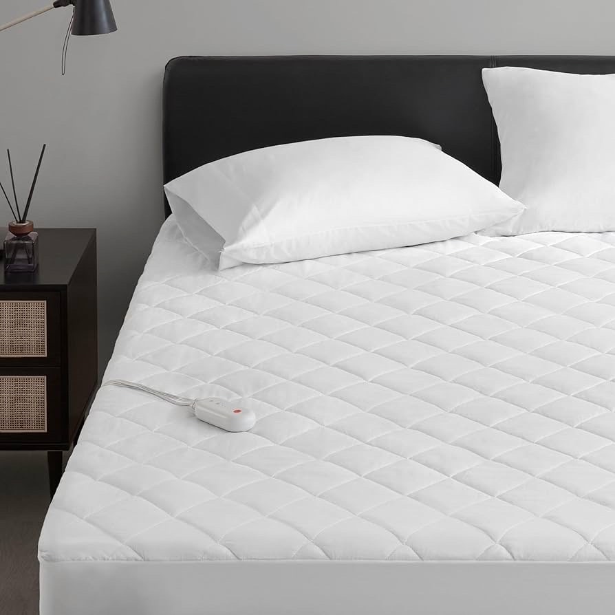 Queen - Sharper Image Heated Mattress Pad - Electric Mattress Pad, 5 setting controller, 10 Hour Auto Shut Off., Heated Topper Bed Warmer, Machine Washable, Queen