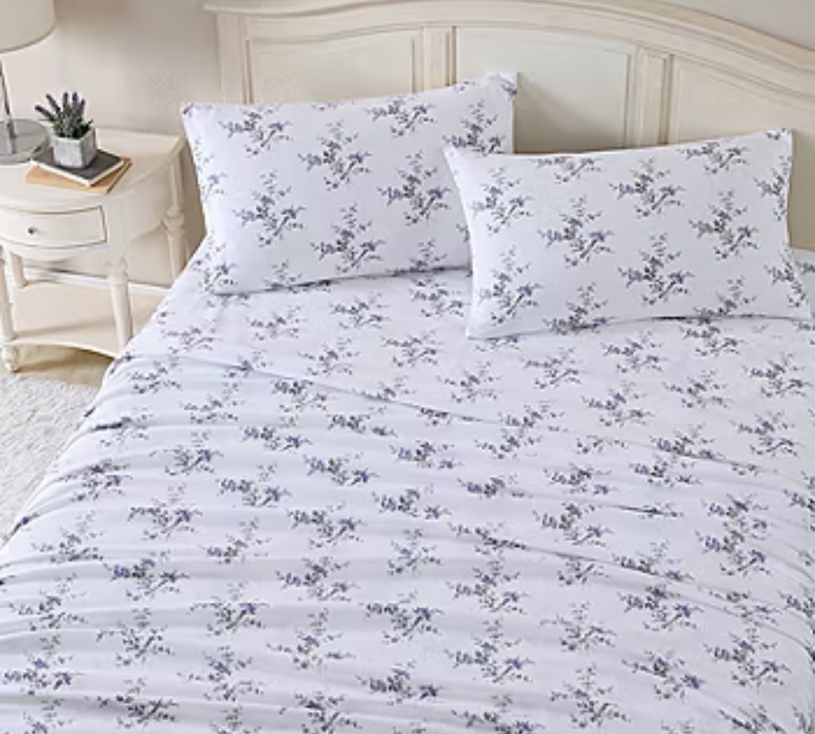 King - Super Soft Cotton Brushed Flannel Deep Pocket Sheet Set - 1 fitted 1 flat 2 pillow case