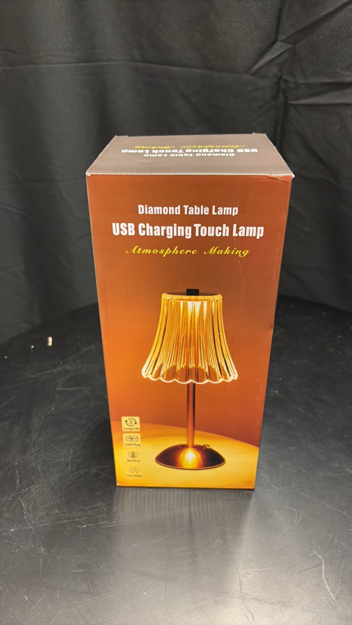 USB Charging Touch Lamo Diamond-Style Table Lamp LEF 1-3W Color temp 3000k-6000k-4500k