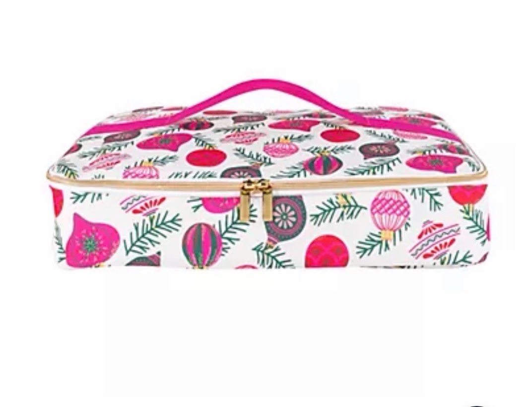 Martha Stewart Casserole Carrier - Holiday Orniment Pattern - Insalated