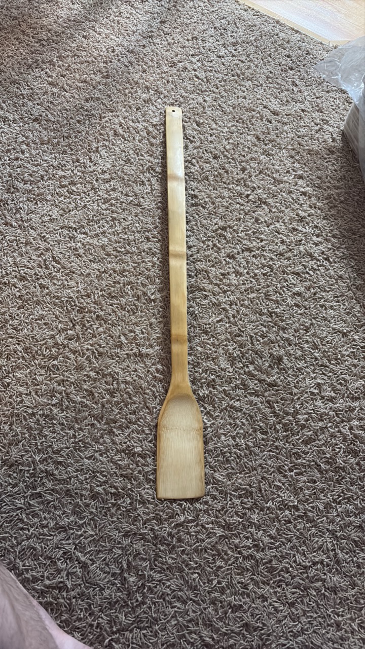 Large Bamboo Stirring Ladel for Industrial and Kitchen Use, Great for Stirring Large Batches of Soup, Stiry Fry and Other Dishes, Great for Catering and Parties