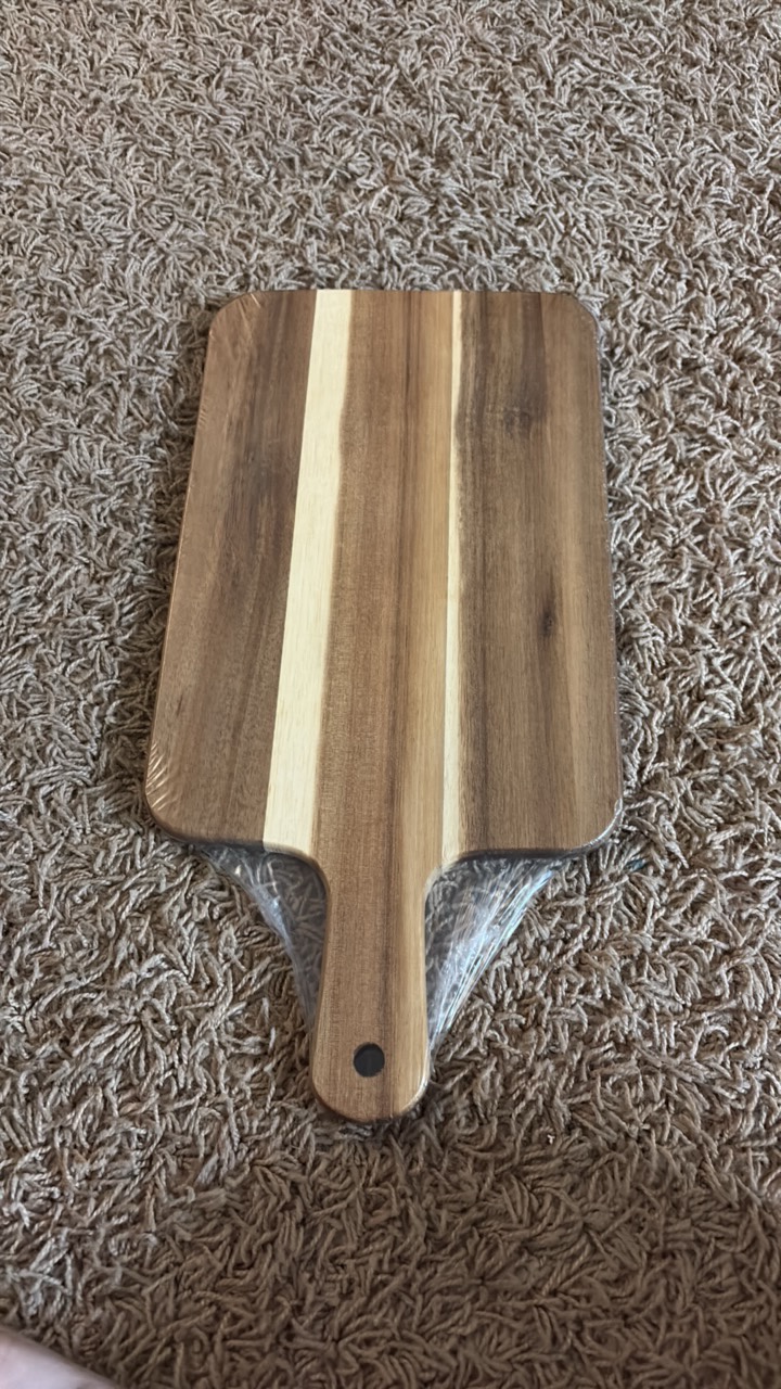Charceuterie Board, Wood, Sealed in Original Plastic Wrap,