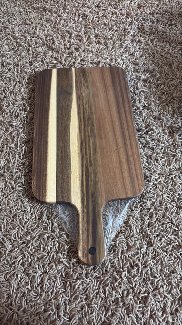 Charceuterie Board, Wood, Sealed in Original Plastic Wrap,
