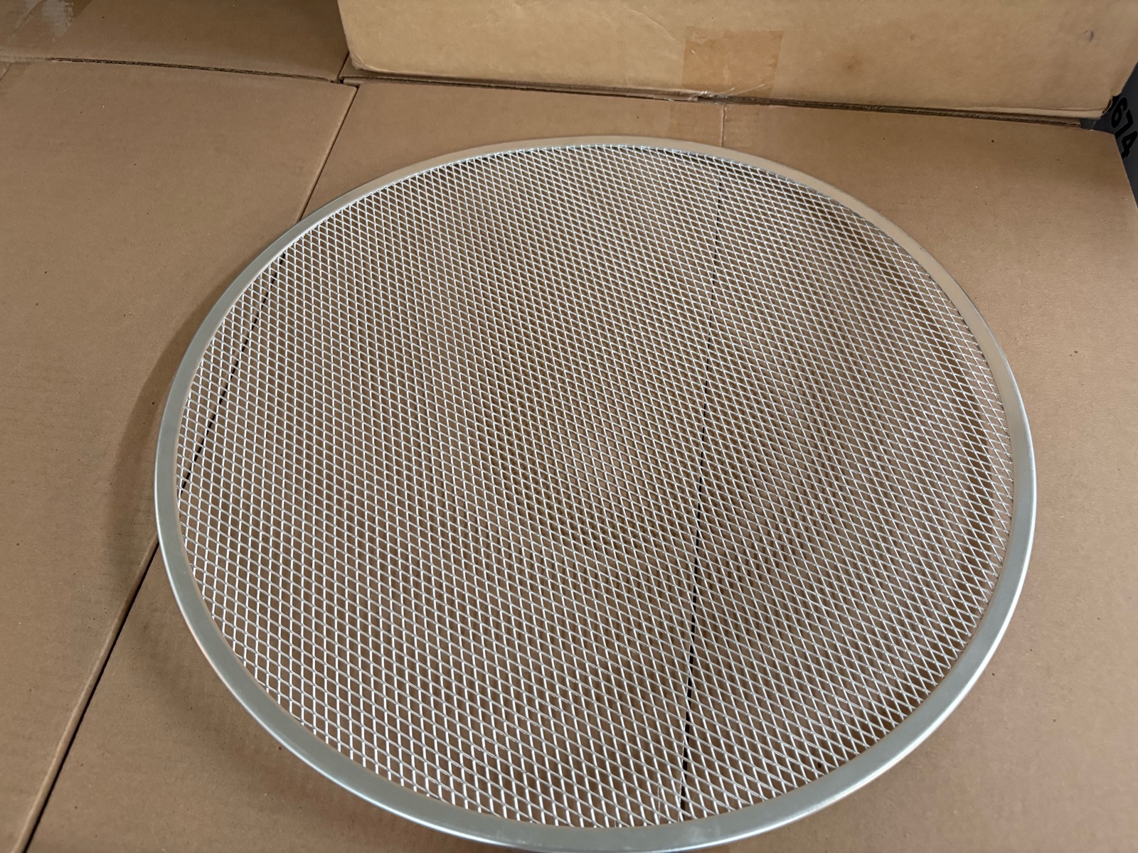 20 Inch Diameter Baking Screen, Round, Stainless Steel
