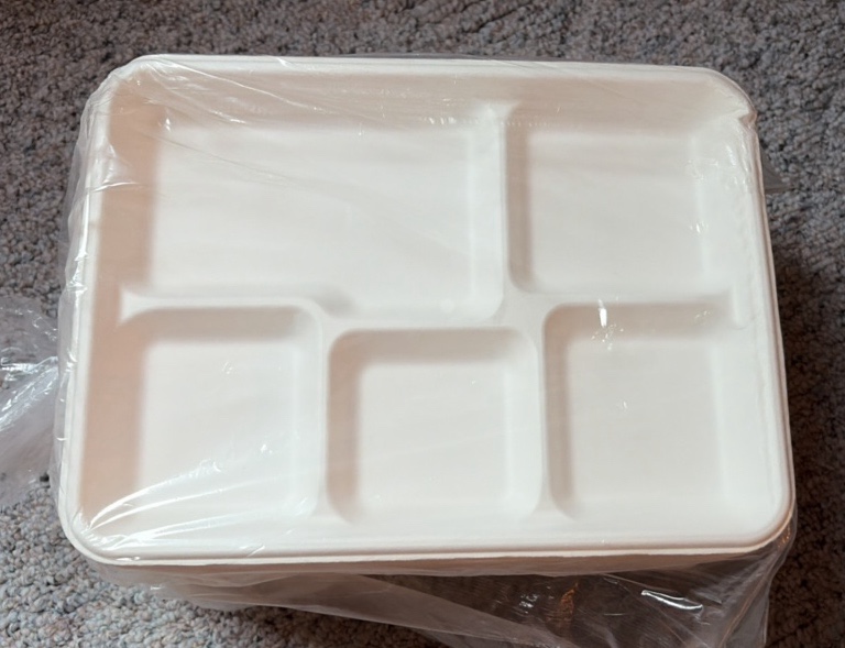 5-Compartment Paper Lunch Trays - Pack of 125