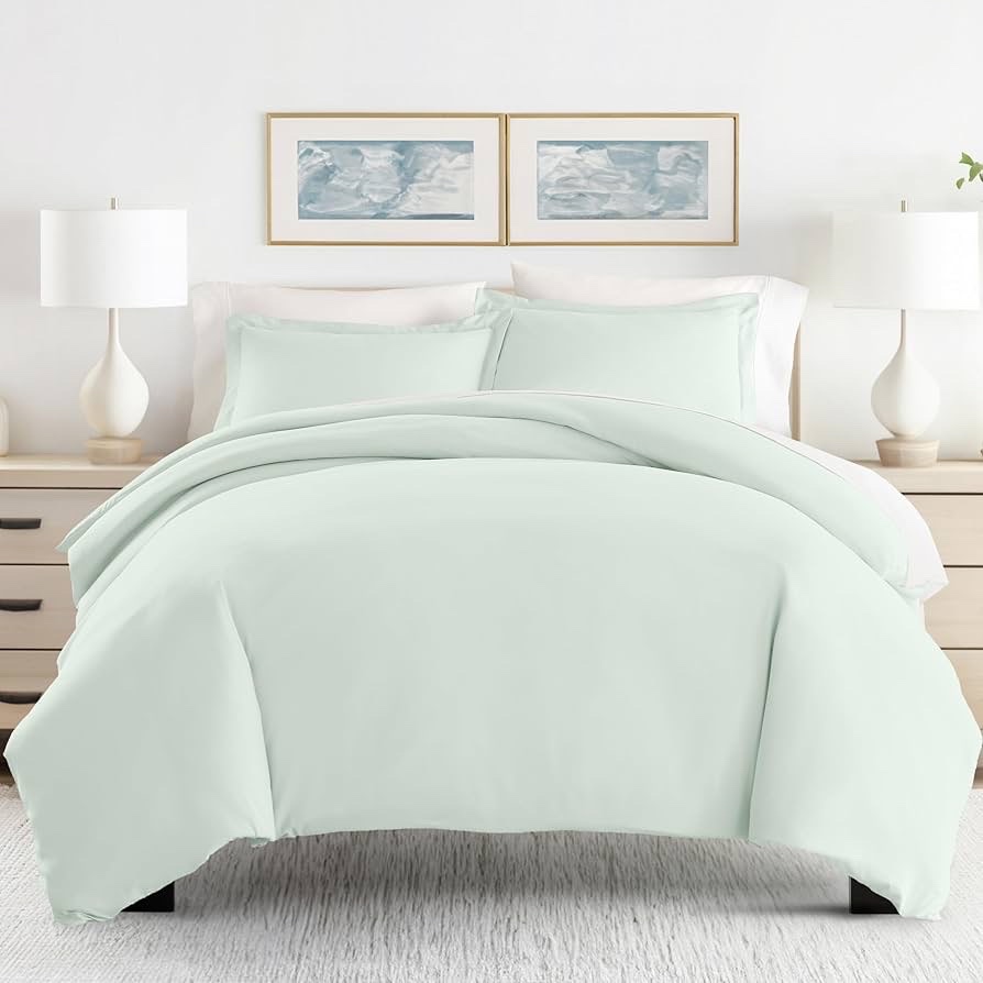FullQueen - Premium Ultra Soft 3 Piece Duvet Cover Set FullQueen Mint