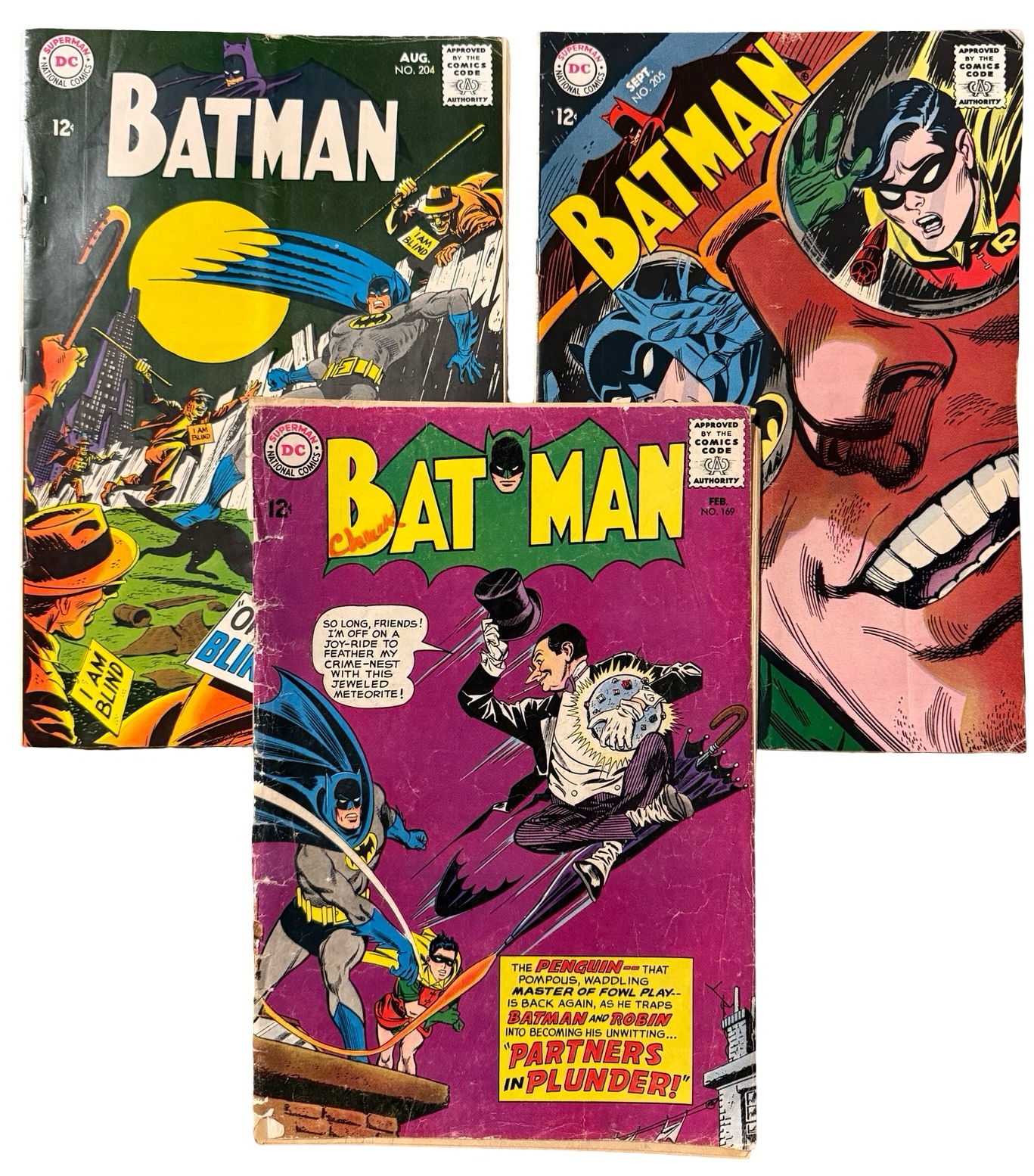 Batman #169, #204, #205 - DC Comics