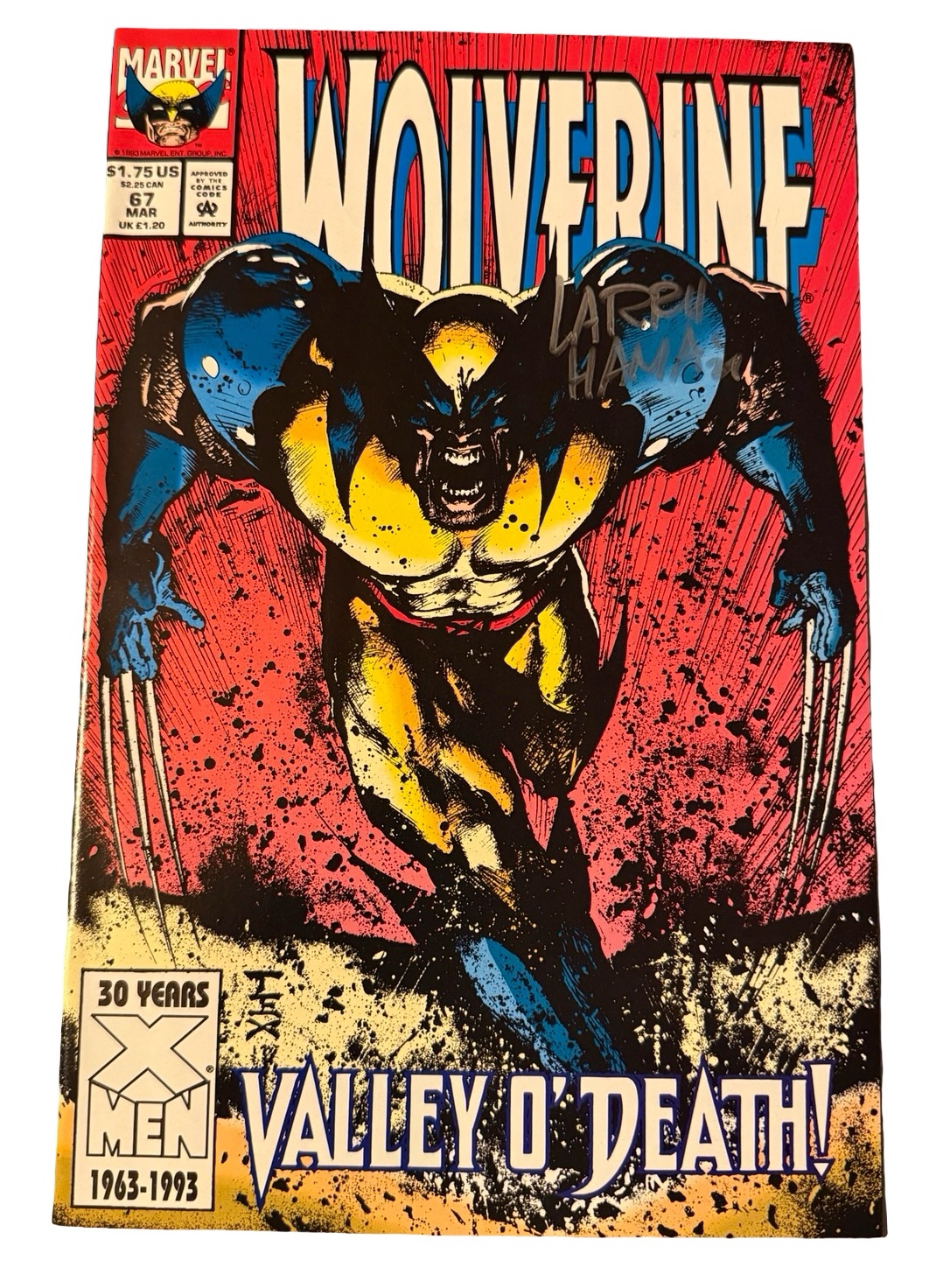 Wolverine #67 - Signed by Larry Hama