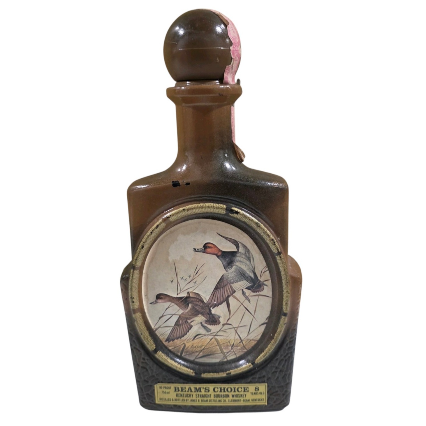 Beams Choice James Lockhart Duck Decanter - 1976 Jim Beam Bourbon Bottle