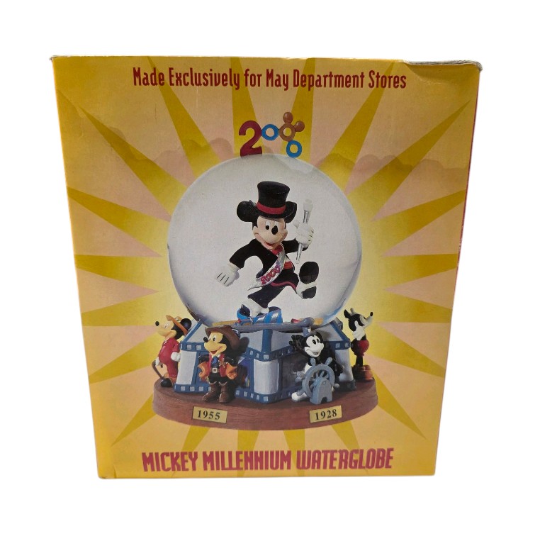 Disney 2000 Mickey Millennium Waterglobe Westland Giftware With Box