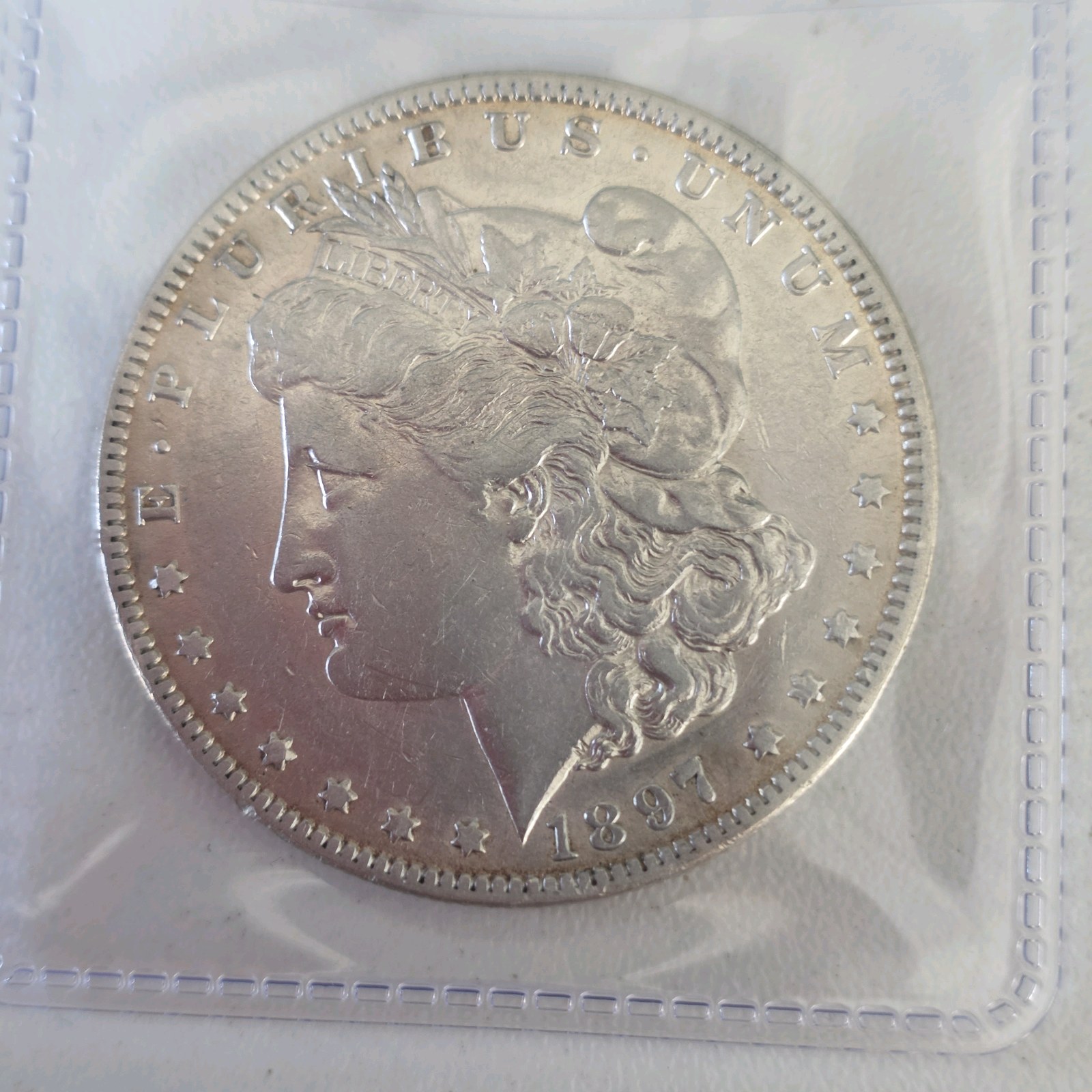 1897 Morgan Silver Dollar – 90% Silver U.S. $1 Coin