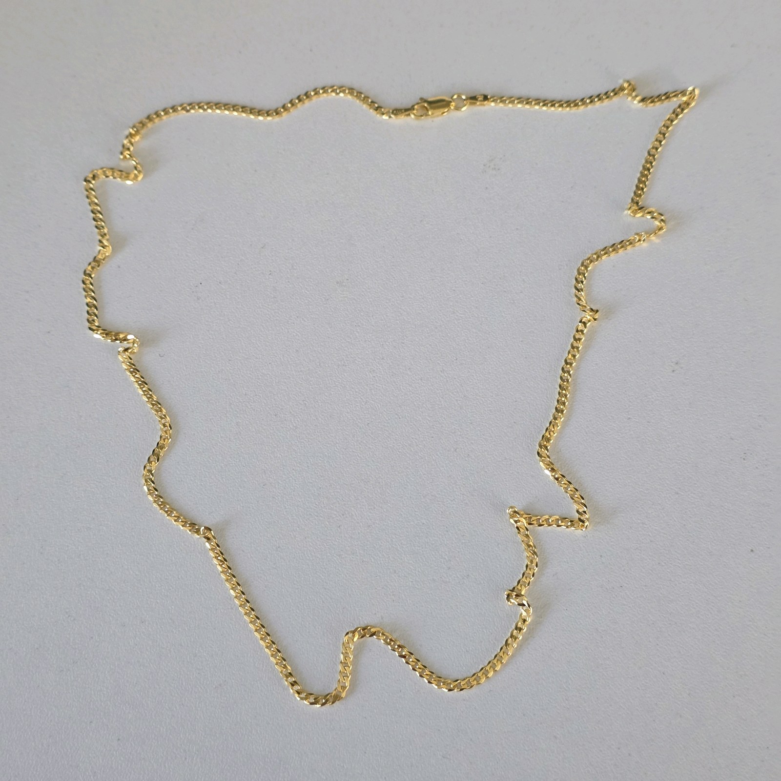 925 Sterling Silver Gold Plated Necklace – New Delicate Chain Jewelry