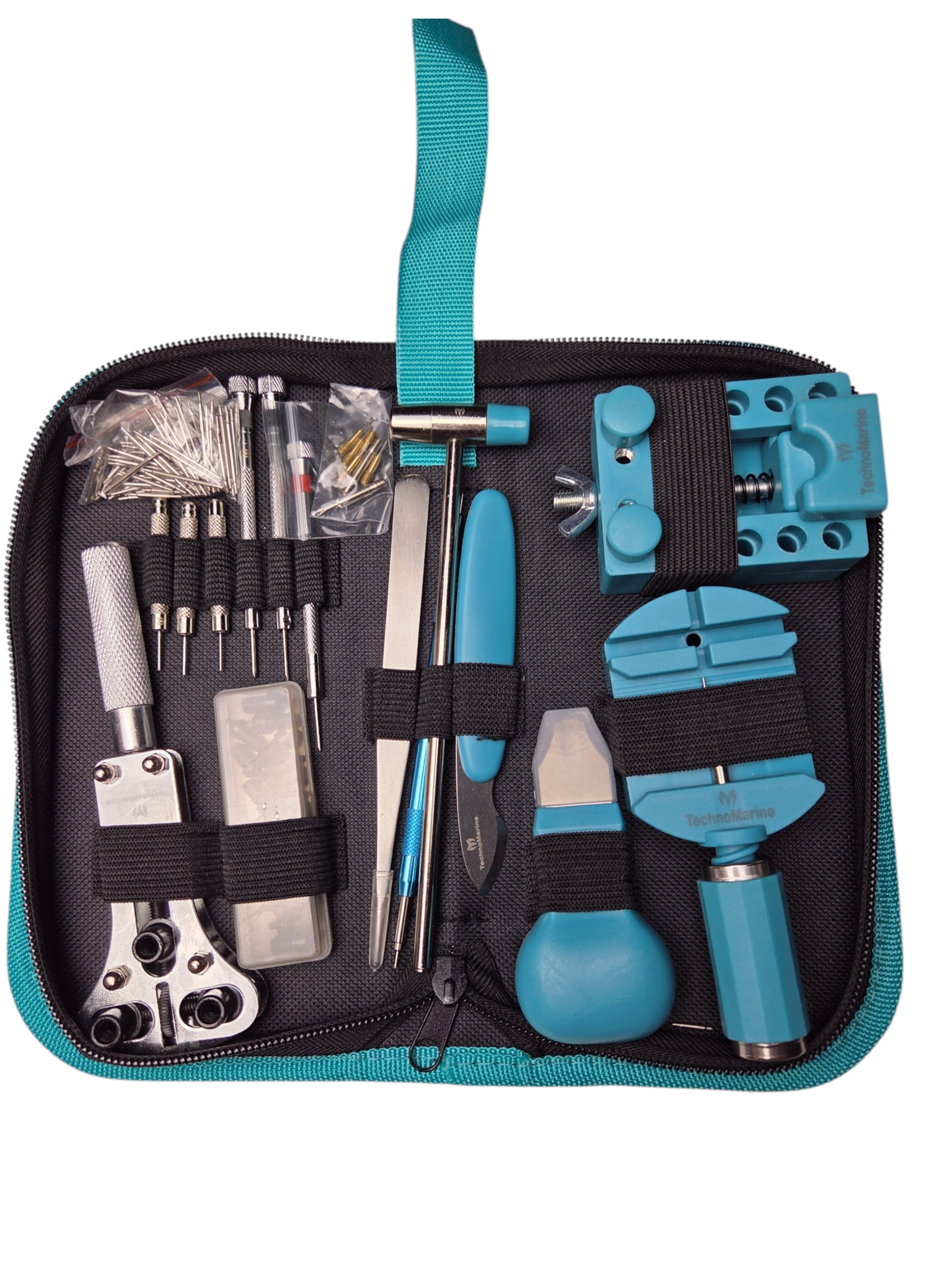 Retail Value $69.00 TechnoMarine Watch Travel Tool Kit With Zipper Case & Watch Repair Tools