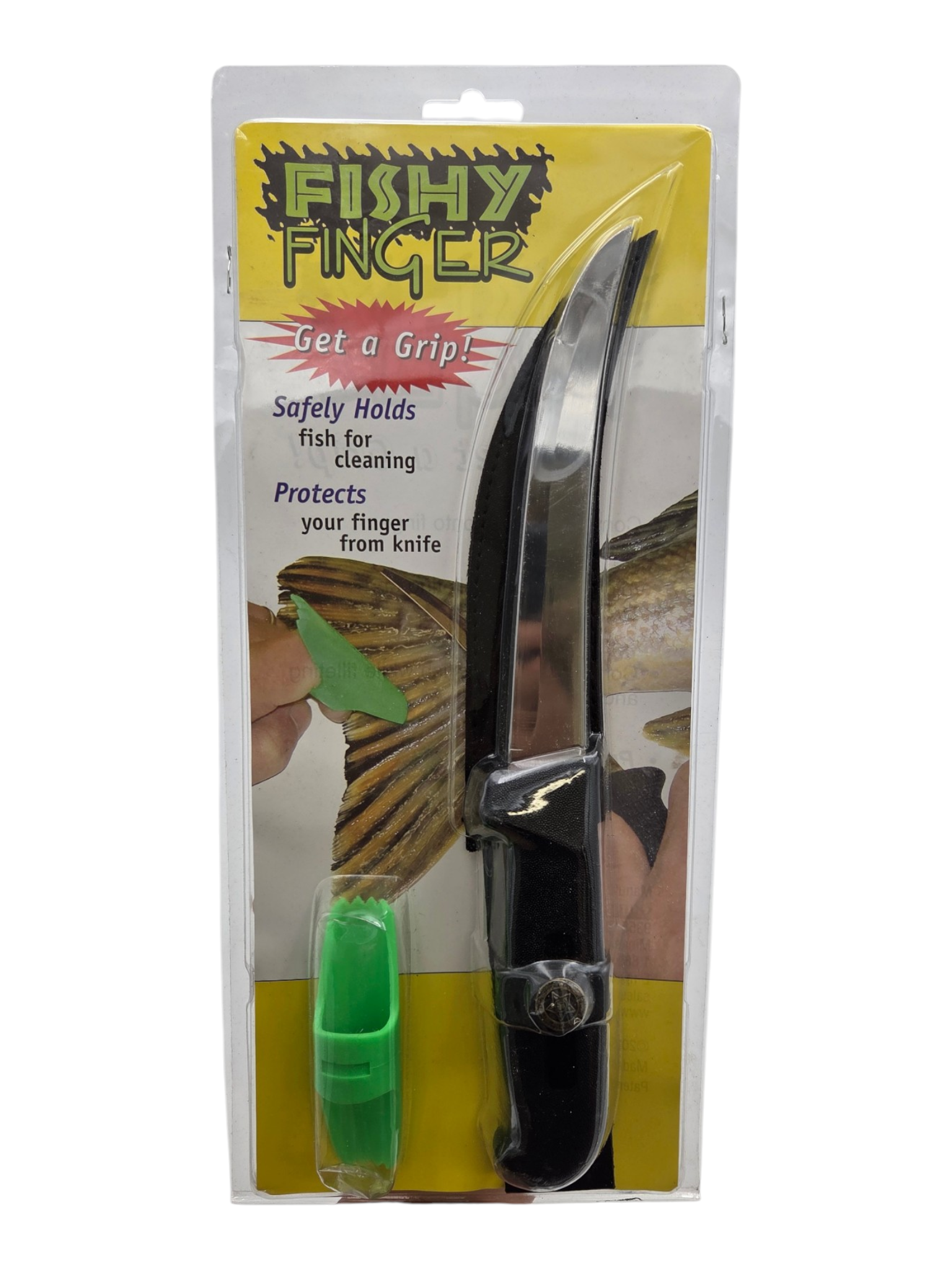 Fishy Finger Fish Cleaning Knife Set With Finger Grip New In Package