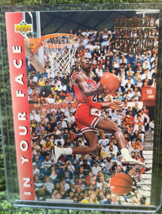 1992 Upper Deck Michael Jordan In Your Face #453 Chicago Bulls NBA Slam Dunk