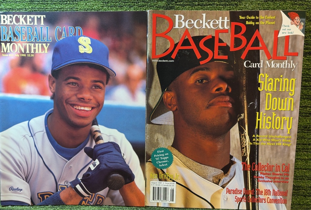 LOT OF 3 KEN GRIFFEY JR. BECKETT BASEBALL MONTHLY MAGAZINES 64, 72, 95 Mariners
