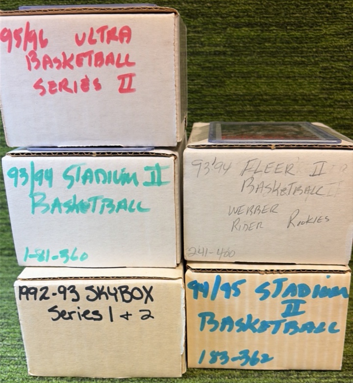 NBA SET LOT of 5 Sets (ULTRA,Stadium Club, Fleer, Skybox)