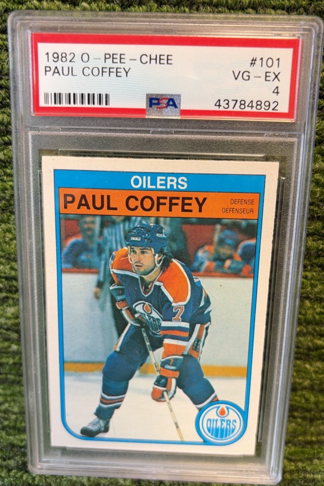 1982 OPC O-Pee-Chee Hockey #101 Paul Coffey Oilers PSA 4