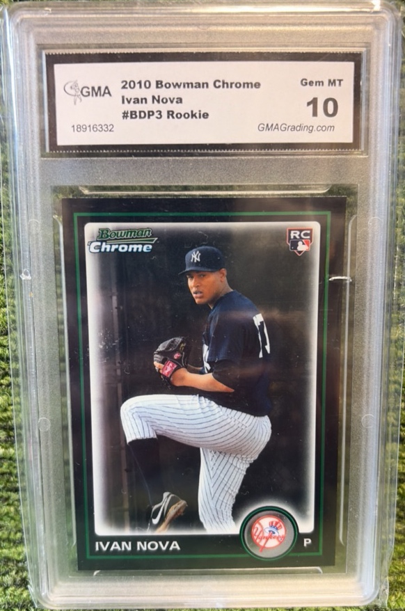 2010 Bowman Draft Chrome Ivan Nova #BDP3 0c4 YANKEES Rookie Card