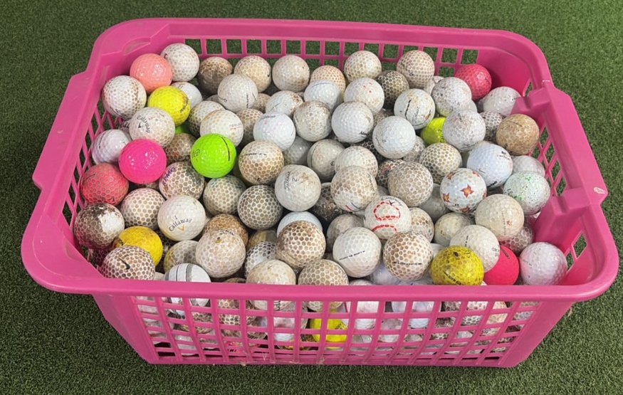 Large Basket Full of Golf Balls Approx. 250+ Balls - GOOD BALLS, Titleist Pro V's, Bridgestone, Callaway, Nike, & More!  PICK-UP ONLY