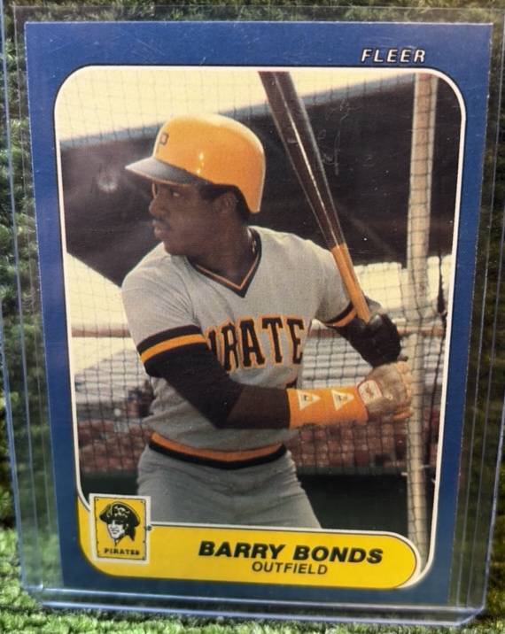 1986 Fleer Update Baseball Barry Bonds Rookie Card#u14