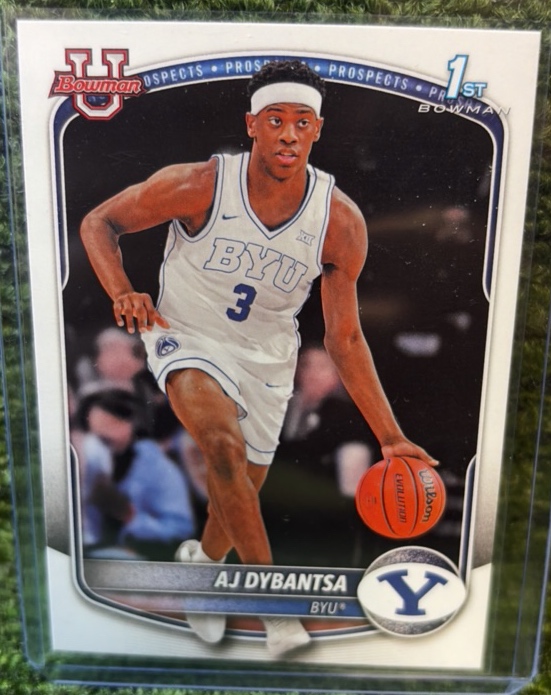 Topps Bowman University 1st Bowman #1 AJ Dybantsa BYU Cougars Basketball