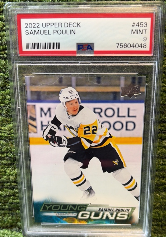 2022-23 Upper Deck #453 Samuel Poulin Young Guns PSA 9