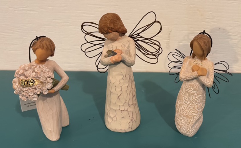 Three Willow Tree Figurines