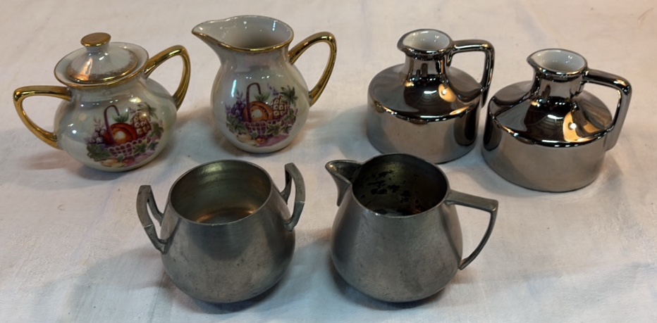 Cream and Sugar sets and Decor Pieces