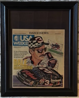 Framed Front Page of Daily News August 31-September 2, 2007