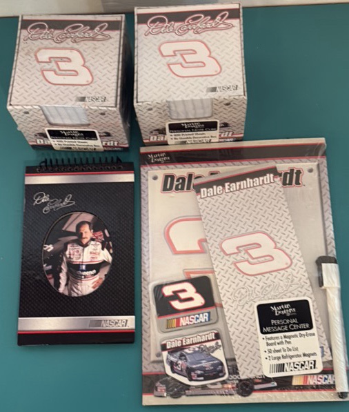 Two Cubes of Notepads, Dale Earnhardt Notebook, Message Center