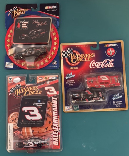 Three 164 Scale Dale Earnhardt Cars