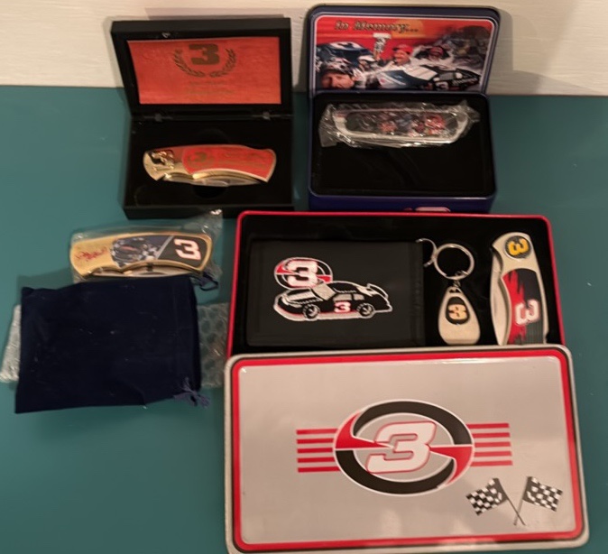 Four Dale Earnhardt Collectible Knives