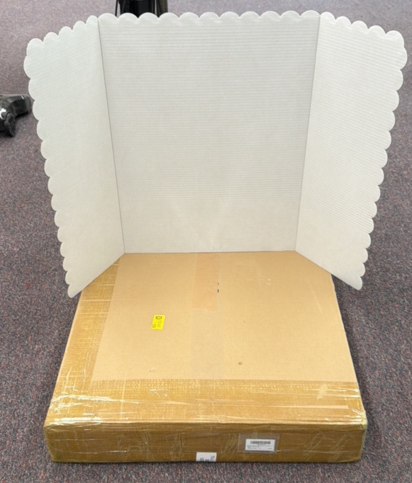 box of brand new trifold
