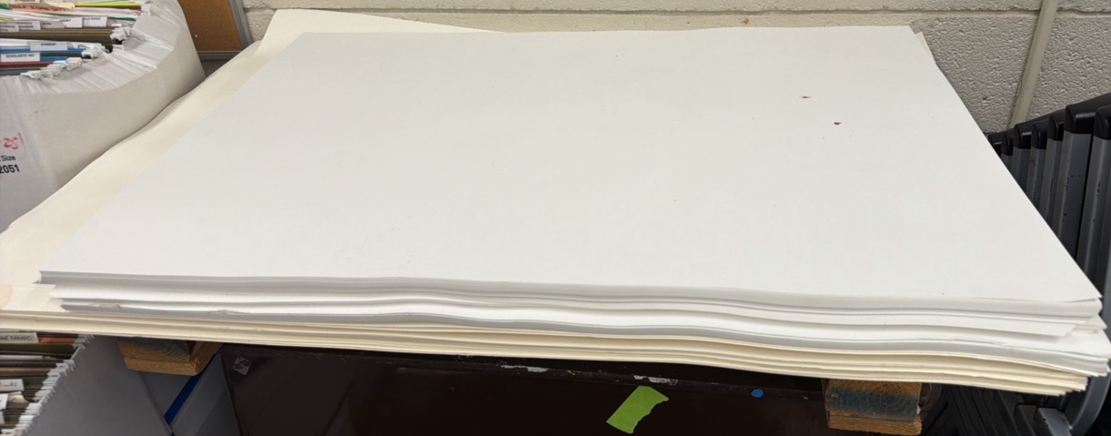 huge lot of large paper