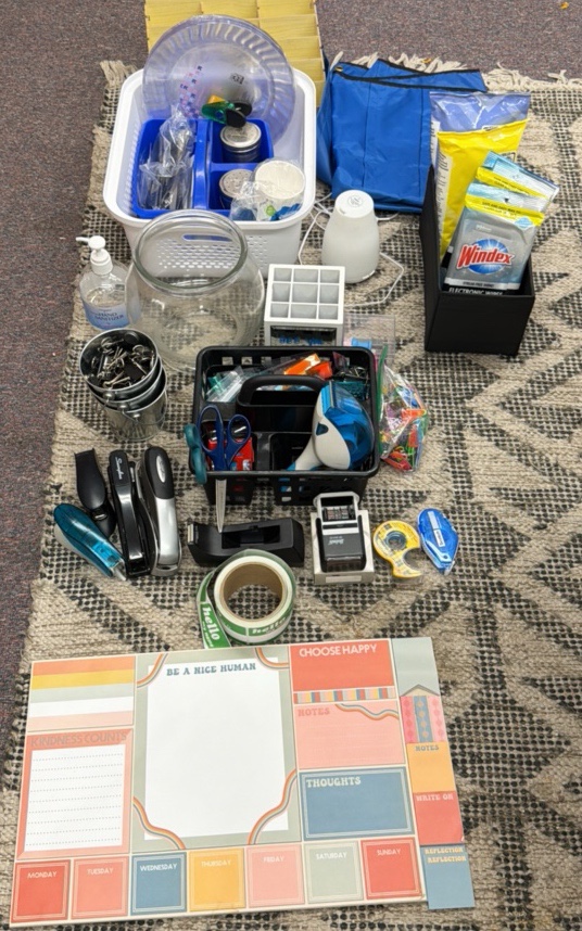 miscellaneous lot of break room supplies
