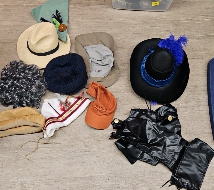 bucket of costumes