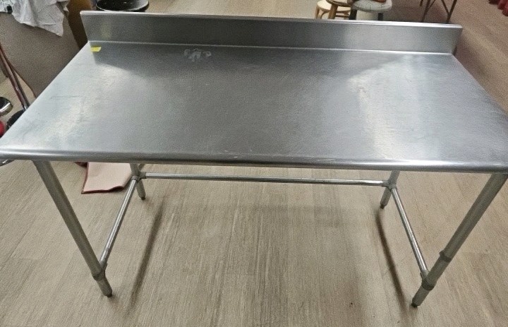 stainless steel prep table