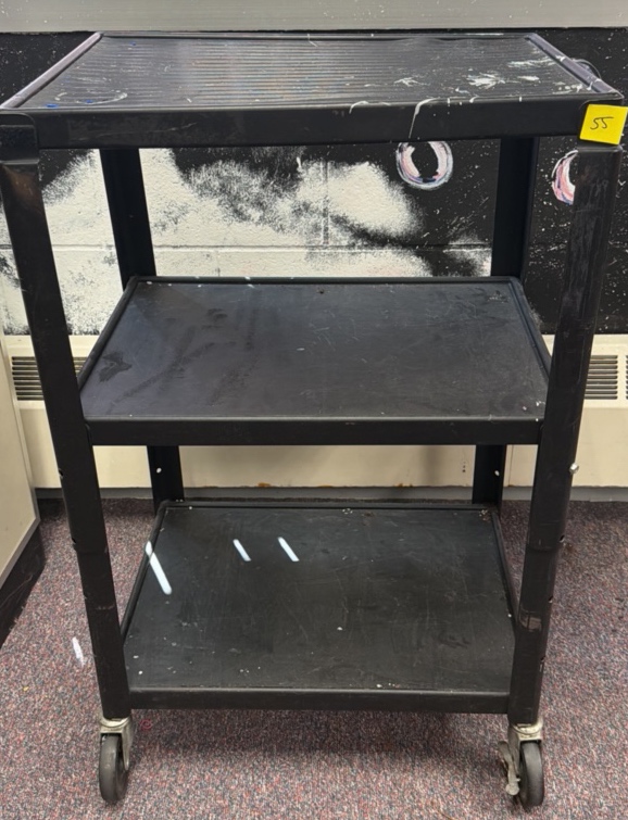 Rolling cart two shelves
