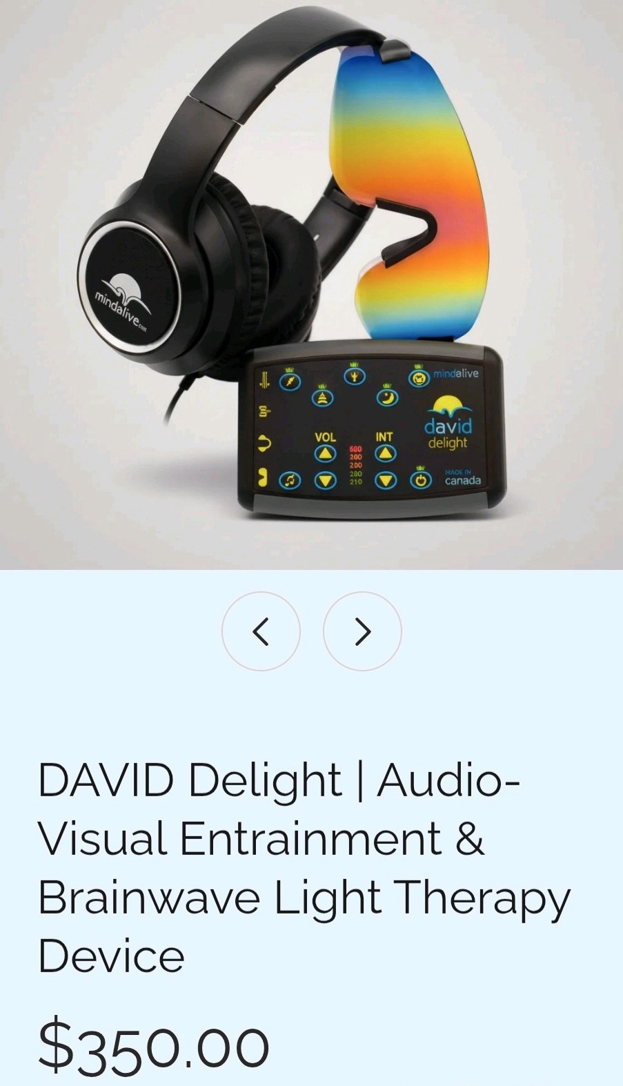 New Mindalive David Delight Pro therapy unit