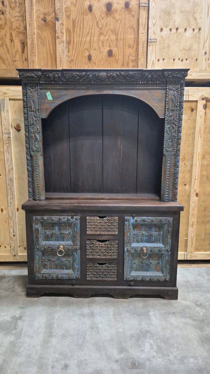 rustic display cabinet
