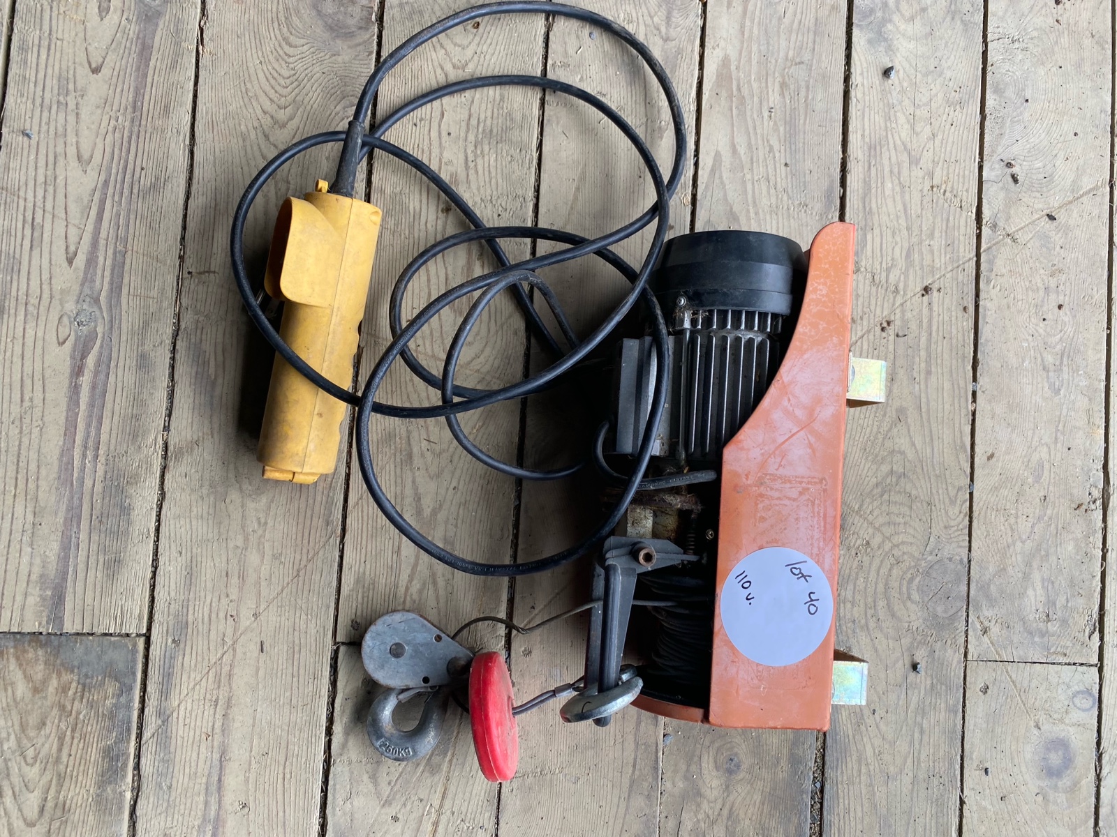 110v hanging cable winch