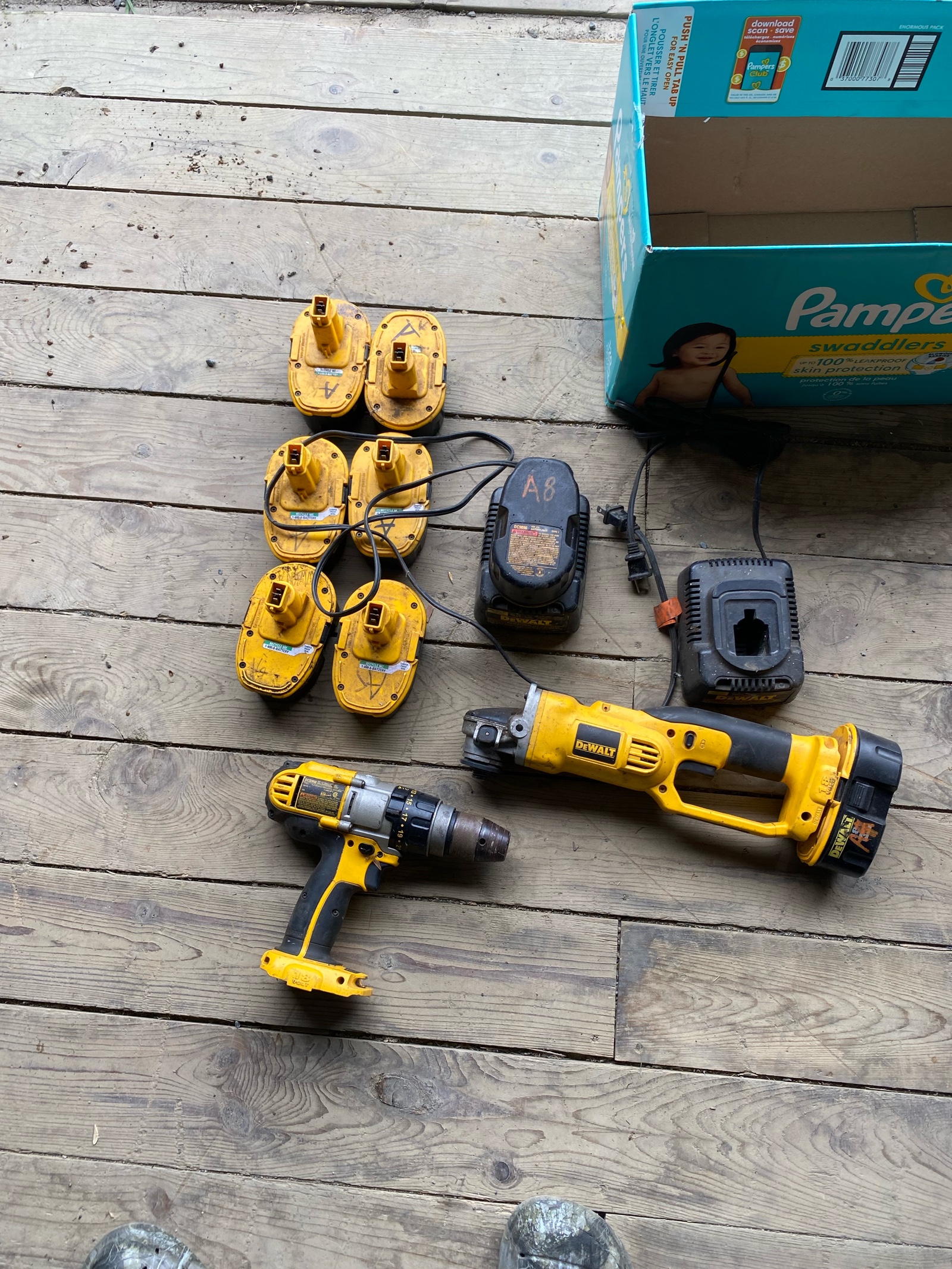 dewalt 18v drill and grinder